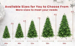 ZUN 6FT PE And PVC Christmas Tree with Lights, Unique Christmas Tree Prelit with 1228 Branch Tips, 350 W1773P199080