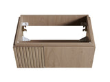 24" MURI Heidelberg Woodgrain Plywood Cabinet with 2 Doors, NO Basin and Top, NO Faucet and Sink W2615P479156