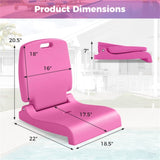 Outdoor swimming pool chairs with folding function-Pink 20770002