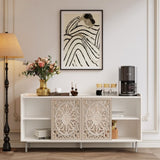 Living Room Furniture Mid Century Modern Tv Stand Kitchen Storage White Curio Buffet Cabinet W2263P207529