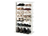 7-Tier Double-Row Shoe Rack with Adjustable Shelves, Anti-Tipping Narrow Storage Rack for Entryway 55766505