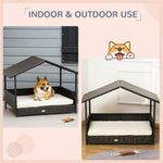 ZUN Dog Bed/ Dog House / Rattan Pet Sofa （Prohibited by WalMart） 93445240