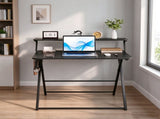 Computer Desk, Black Embossed P2 Particle Board with Melamine Faced, Height 65591259