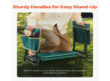 Garden Kneeler Seat, Wide Kneeling Pad, Durable Folding Stool with Tool Pouches, Comfortable Support 14142264
