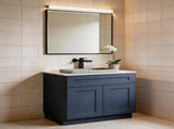 30" Navy Blue Shaker Base Cabinet with Soft-Close Door,Drawer,Space-Saving Solid Wood Unit with T2950P479981