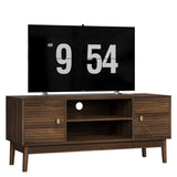 43.31 inch TV Stand, Mid-Century Modern TV Stand for 32/45 inch TV, Entertainment Center with W1706P318064