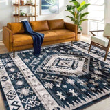 Area Rug 8x10 Vintage Bohemia Large Persian Non-slip Washable Rug For Room Kitchen Bedroom W2907P265133