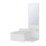 White Floating Vanity with Included Mirror B062P252163