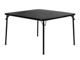 34" Folding Card Table, Square Portable Game Night Dining Table for Camping, Black 22061872