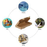 50pcs 8.7 "x 4.3" x 1 " thickness 1.8mm aircraft box corrugated cardboard box kraft 67054037