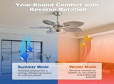 42" Ceiling Fan, Indoor Ceiling Fan With Light with Remote Control, Noiseless Reversible Motor, 6 W3775P464134