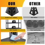 78" H Adjustable Garage Shelves, 5-Tier Heavy Duty Shelving Unit, 2200LBS Wide Metal Utility Storage 23096709