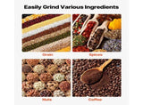 Manual Grain Mill High Hopper, Hand-Crank Corn Grinder, Durable Cast Iron Wheat Grinding Tool 68598702