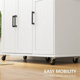 Kitchen Cart/Storage cabinet -White 22816924