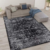 Distressed Vintage Persian Woven Area Rug B03598020
