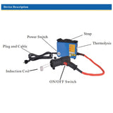 1500W Magnetic for Automotive Flameless Heating with 4 Coils New 30608281