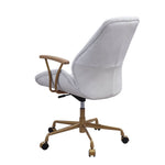 ZUN Vintage White Office Chair with Swivel B062P215466