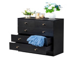 Modern Simple 5-Drawer Dresser Black 95957598