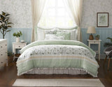 9 Piece Cotton Percale Comforter Set Queen B035P294109