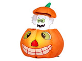 2.8 FT Halloween Inflatables Animated Pumpkin Ghost, Outdoor Decorations Blow Up Yard Decor with 71102192