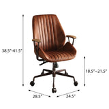 ZUN Cocoa Swivel Office Chair B062P182754