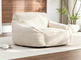 Giant Bean Bag Chair Sofa for Adults Teens, Comfy Corduroy Large Bean Bag Chairs with Armrests for W2200P558422