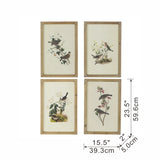 S/4 Bird Framed Print, 15.5x23.5" W2078P205314