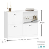 Shoe Cabinet,Hidden Slim Narrow Shoe Rack Cabinet with 4 Drawers for Entryway, W2386P308739