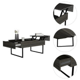 Beyond Lift Top Coffee, Two Legs, One Drawer -Espresso / Onyx B20092026