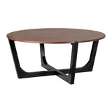 ACACIA SOLID WOOD COFFEE TABLE,BROWN & BLACK COLOR N770P269892B