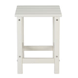 36*36*47cm Single Layer Square HDPE Side Table White 27369810