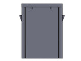 10 Tiers Shoe Rack with Dustproof Cover Closet Shoe Storage Cabinet Organizer Gray 71707810