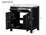 24"Bathroom Vanity Combo with Ceramic sink, Luxurious Space-Saving Vanity - W24"*D18"*H34"inch, 2 N729P183716B