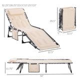 ZUN Folding Lounge Chairs / beach chair （Prohibited by WalMart） 94255091