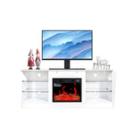 ZUN Fireplace TV Stand With 18 Inch Electric Fireplace Heater,Modern Entertainment Center for TVs up to W1625P152177