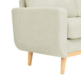 67.7" Wide Mid-Century Modern Upholstered Tufted Loveseat Sofa With Wooden Legs B343P320253