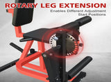 Adjustable Leg Extension and Curl Machine, Heavy Duty Leg Rotary Extension Machine for Lower Body 06392920