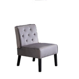 ZUN Reese 53" 2Piece Living Room Armless Button Tufted Pattern Accent Chair with Velvet Fabric and B2735P271024