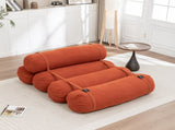 Adjustable Floor Sofa, Corduroy Lazy Sofa with Adjustable Straps for Versatile Configurations, W1170P365599