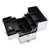 3 in 1 Aluminum Cosmetic Makeup Case Tattoo Box Silver 08392373