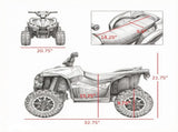 Pink 12V Electric Kids ATV 4 Wheeler Ride On Toy with Dual Motors, 3.7 MPH Top Speed, Music & 91849377