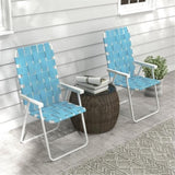 ZUN Folding Camping Chairs / beach chair （Prohibited by WalMart） 08194948