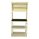 31.5" White and Black color 5-Tier Bakers Rack for Kitchen with Storage, Coffee Bar, Kitchen W1412P230432