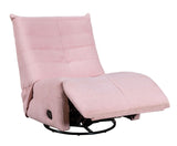 Georgena 31" Pink Corduroy Swivel Glider Recliner B061P159838