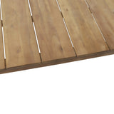 Acacia Wood Outdoor Coffee Table, Light Brown, 14'' H X 23.5'' W X 39.5'' L 72767.00MLBRN