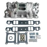 Intake Manifold Installation Kit Aluminum Dual Plane Fits for Chevy Small Block 262-400 1955-1986 98445136