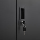 Storage Locker,File Organizer, Storage Cabinet with Door Locks and Two Adjustable Shelves, Suitable W1247P305587