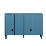 TREXM 4-Door Buffet Cabinet with Storage, Wood Sideboard Cabinet with Unique Arc Handles and N715P264916M