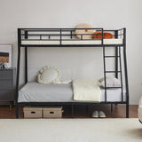 Twin Over Full Metal Bunk Bed for Kids Teens Adults, Heavy Duty Metal Bunk Bed with Ladder & 76903502