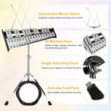 30 Notes Percussion Glockenspiel with Mallets Sticks Stand 88035831